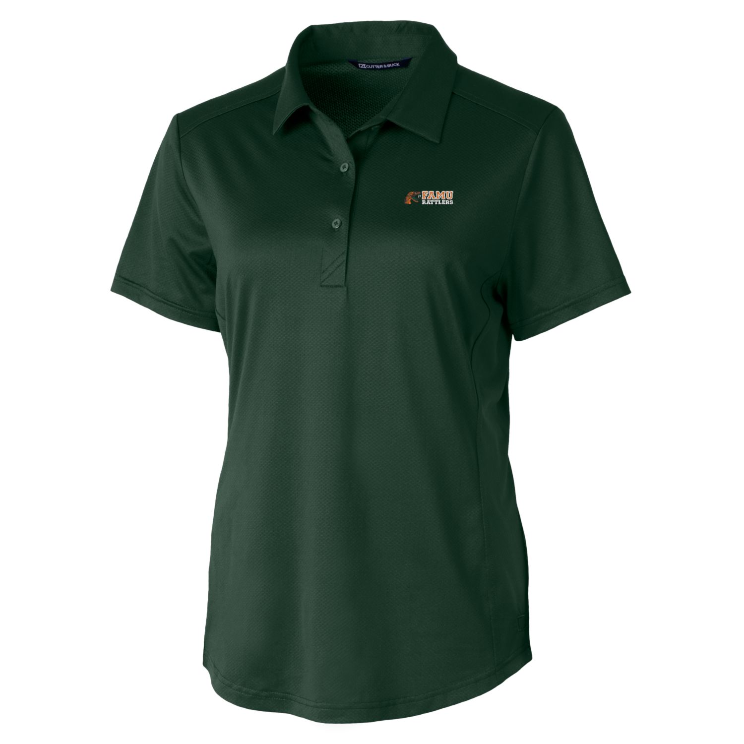 Women's Cutter & Buck Hunter Green Florida A&M Rattlers Prospect Textured Stretch Polo - Image 6