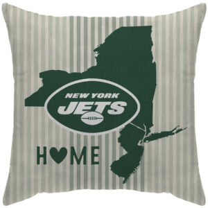 New York Jets 18'' x 18'' Home State Duck Cloth Décor Pillow