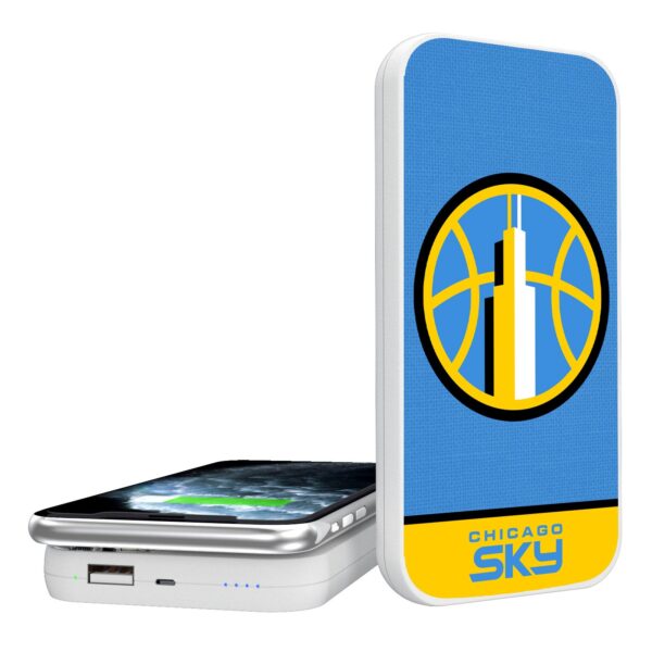 Chicago Sky Endzone Design 5000 mAh Legendary Design Wireless Power Bank