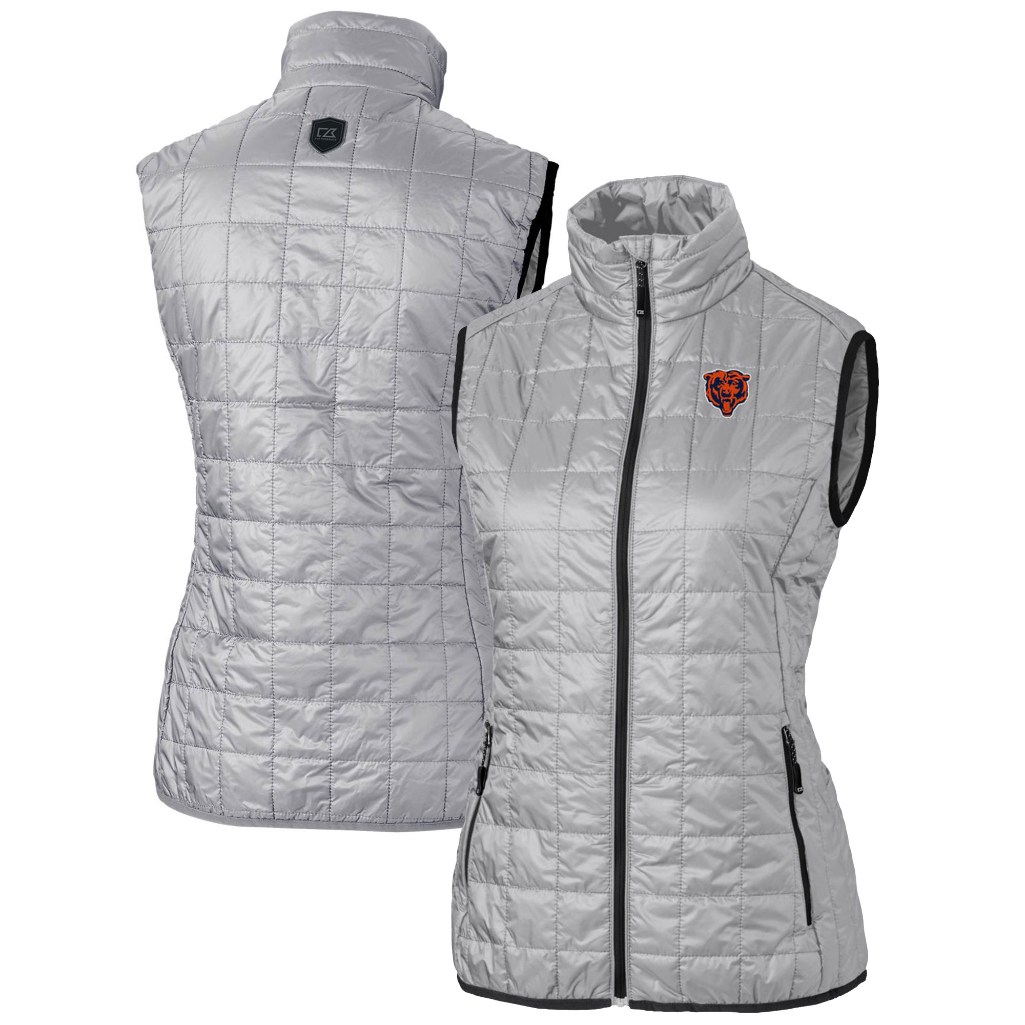 Women's Cutter & Buck Navy Durham Bulls Adapt Eco Knit Hybrid Recycled Raglan Full-Zip Jacket - Image 2