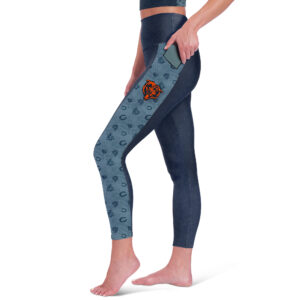 Women's Certo Navy Chicago Bears High Waist Two-Pocket Leggings