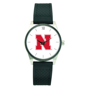 Unisex Nebraska Huskers Silicone Strap Wristwatch