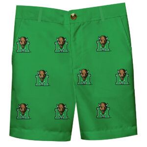 Toddler Green Marshall Thundering Herd Structured Shorts