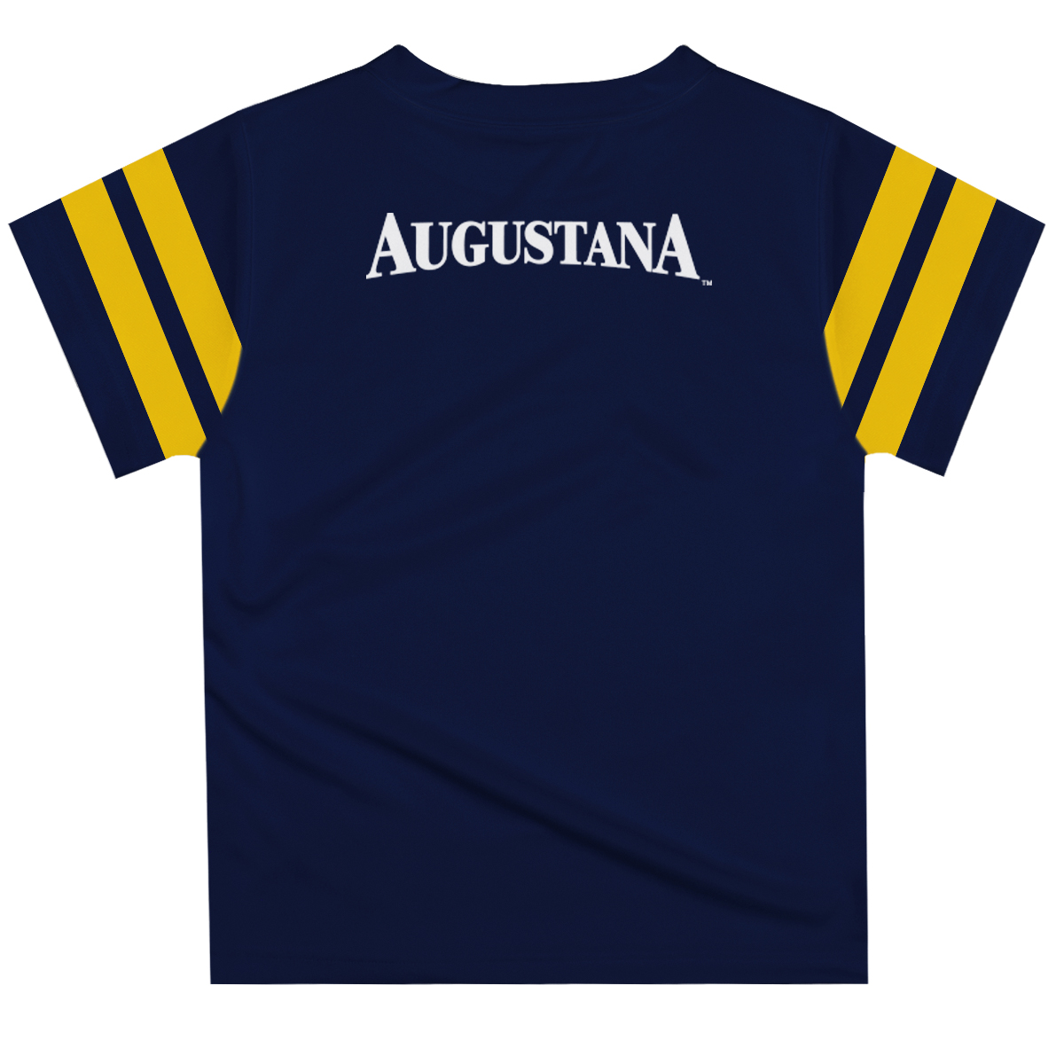 Youth Navy Augustana Vikings Team Logo Stripes T-Shirt - Image 7