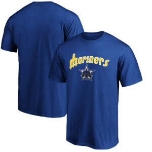 Men's Royal Seattle Mariners Team Cooperstown Collection Wahconah T-Shirt