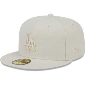 Men's New Era Khaki Los Angeles Dodgers Tonal 59FIFTY Fitted Hat