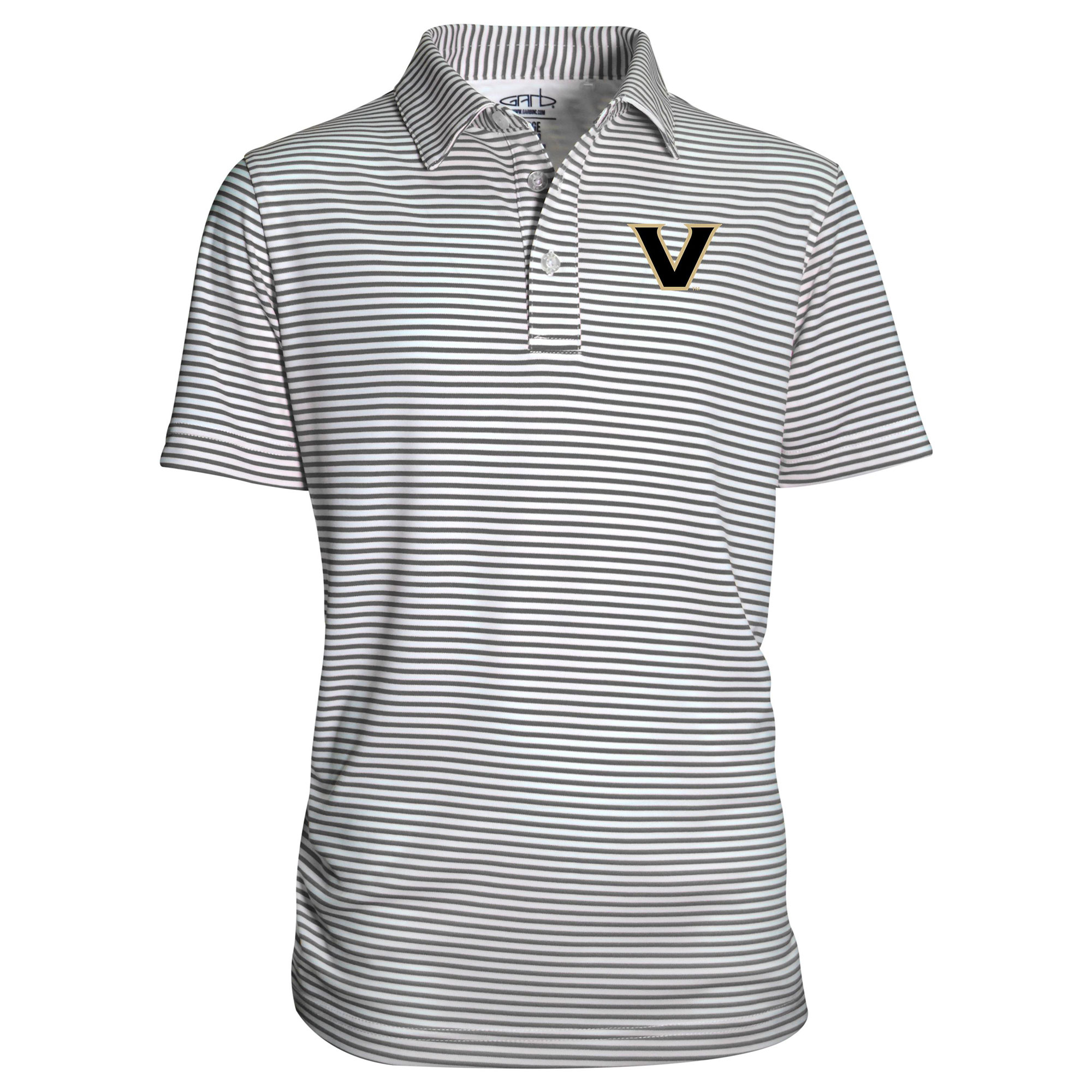 Youth Garb Charcoal Vanderbilt Commodores Carson Polo