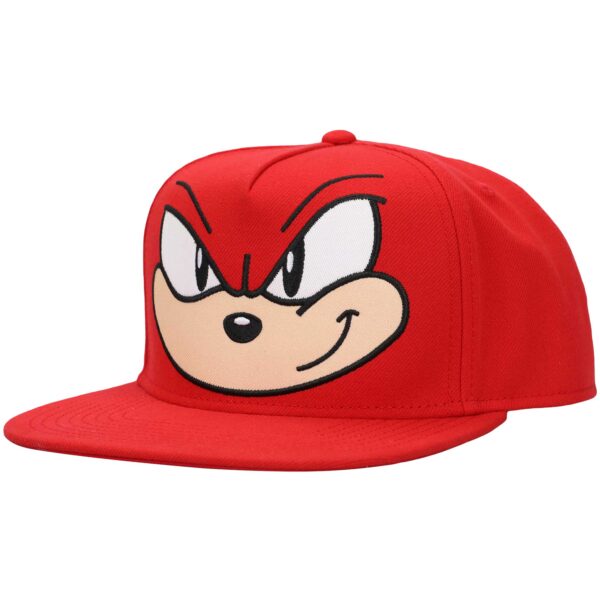 Unisex Red Sonic the Hedgehog Knuckles Snapback Hat - Image 8