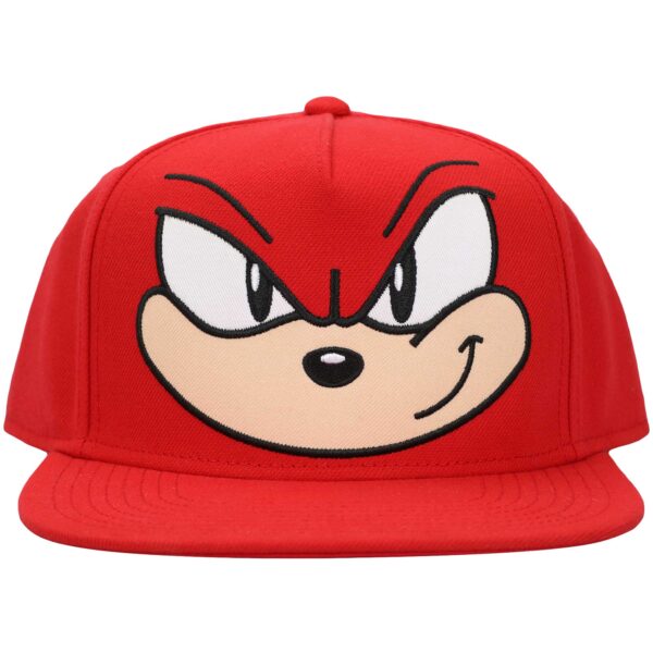 Unisex Red Sonic the Hedgehog Knuckles Snapback Hat - Image 9
