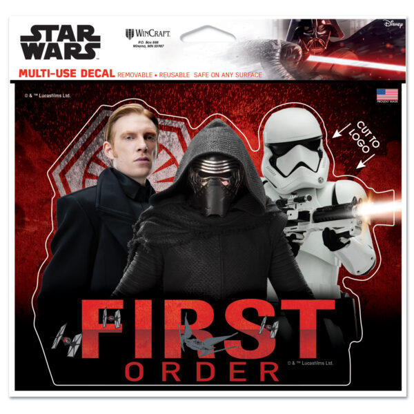WinCraft First Order Star Wars 5" x 6" Multi-Use Decal