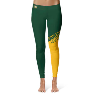 Women's Vive La Fete  Green/Gold San Francisco Dons Color Block Yoga Leggings