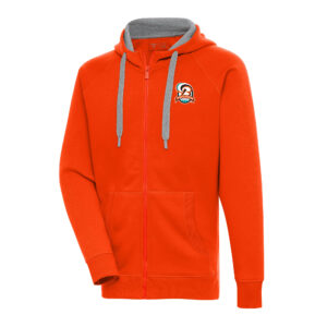 Men's Antigua  Orange Bowie Baysox Victory Full-Zip Hoodie