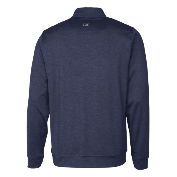 Men's Cutter & Buck  Heather Navy PGA TOUR Volunteers Big & Tall Stealth Quarter-Zip Pullover Top - Image 7