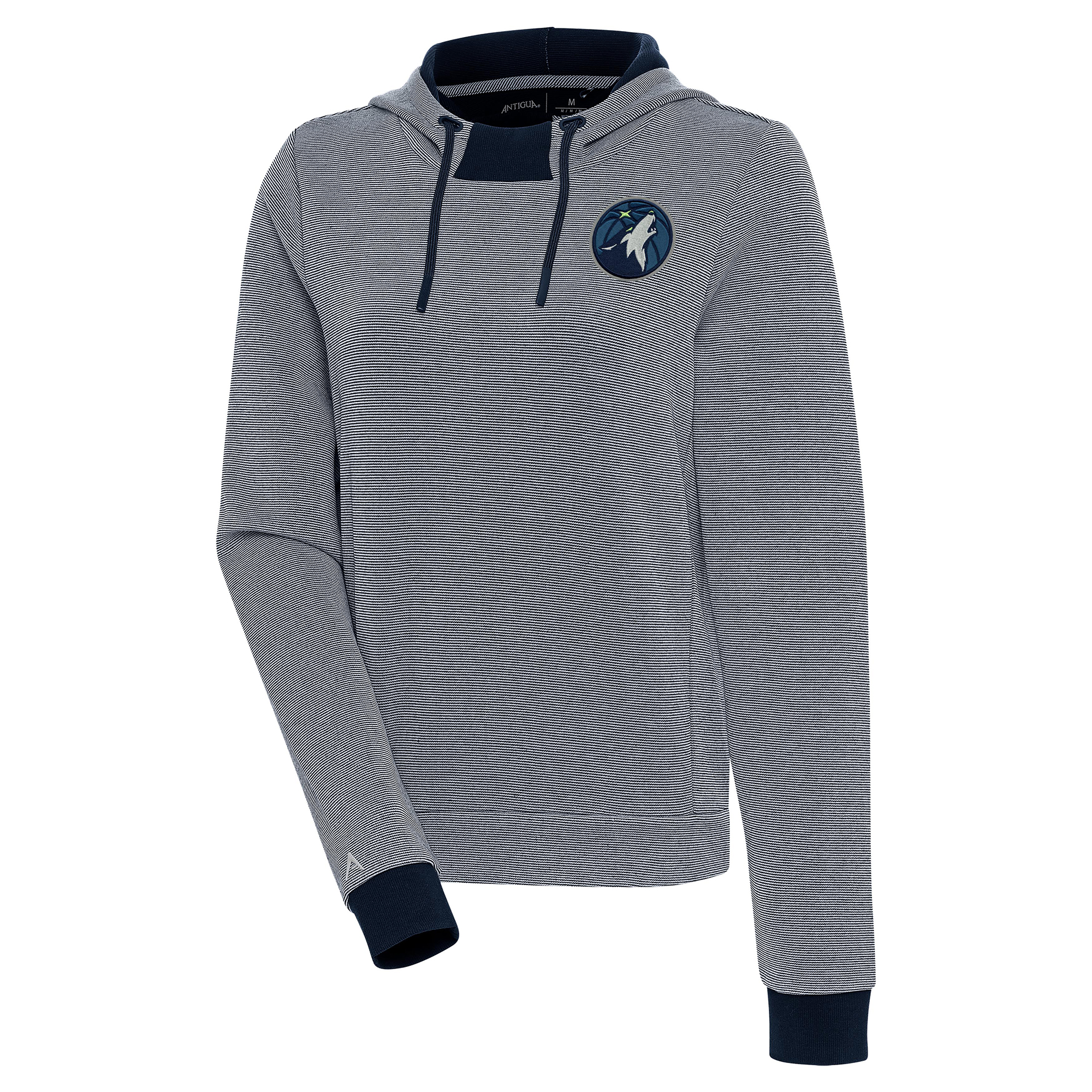 Women's Antigua Navy Minnesota Timberwolves Axe Bunker Tri-Blend Pullover Hoodie