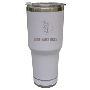 The Memory Company  White Cleveland Guardians Personalized 30oz. Stainless Steel Bluetooth Tumbler