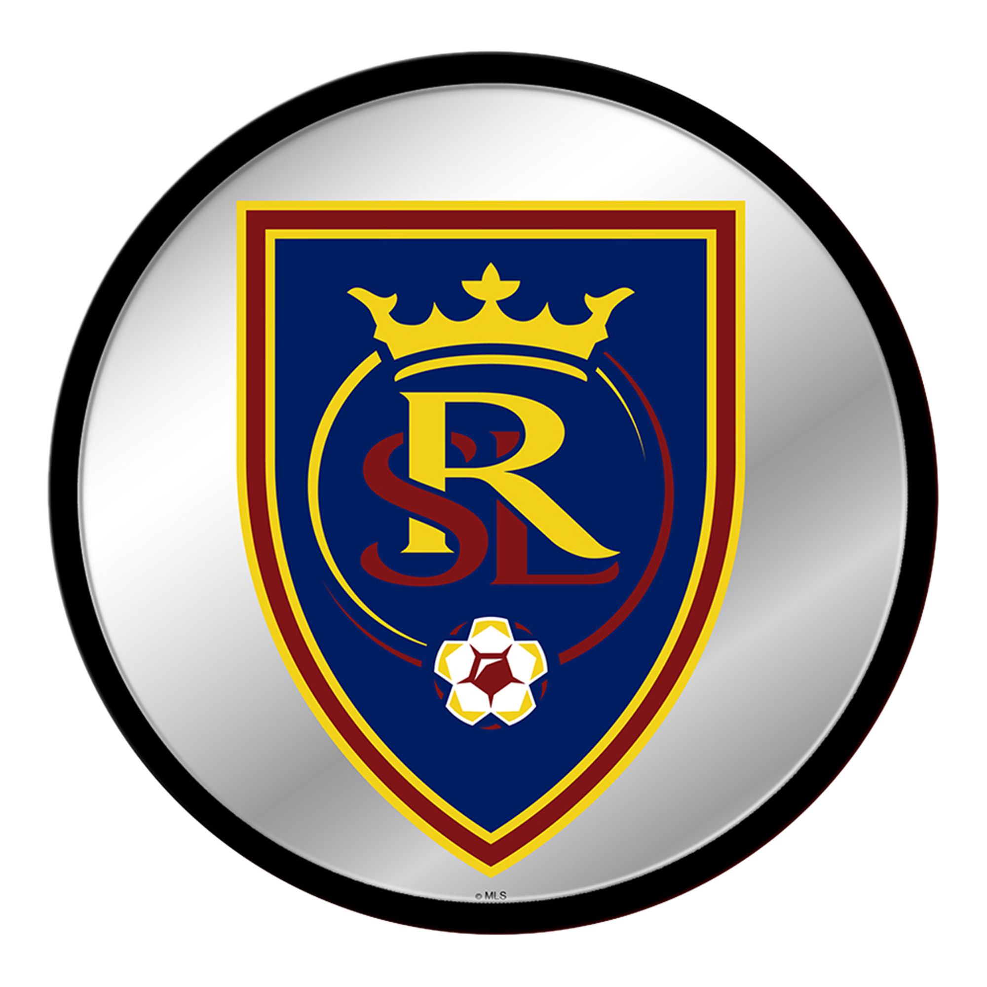 Real Salt Lake 17.5" Modern Disc Mirrored Wall Sign