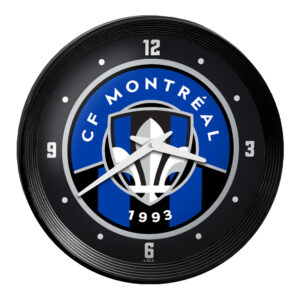 CF Montreal 15" Ribbed Frame Wall Clock
