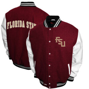 Men's Franchise Club Garnet Florida State Seminoles Big & Tall Graduate Full-Snap Jacket