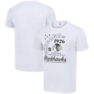 Men's Starter  White Chicago Blackhawks Arch City Team Graphic T-Shirt