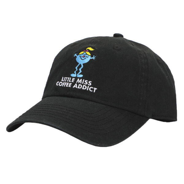 Men's  Black Mr. Men And Little Miss Little Miss Coffee Addict Adjustable Hat - Image 7