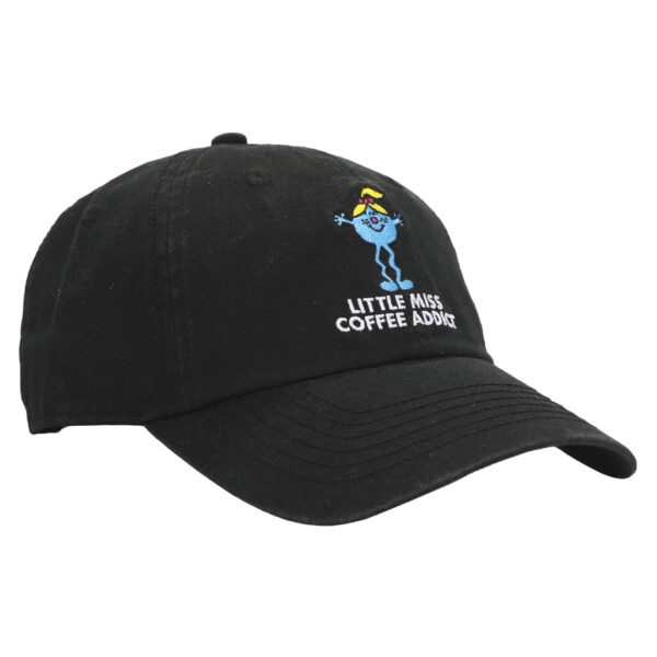 Men's  Black Mr. Men And Little Miss Little Miss Coffee Addict Adjustable Hat - Image 9