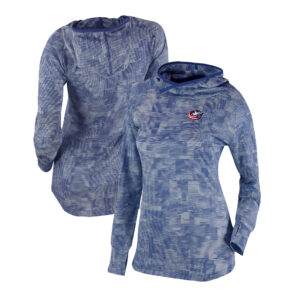 Women's Columbia Navy Columbus Blue Jackets Omni-Wick Sunday Ball Pullover Hoodie