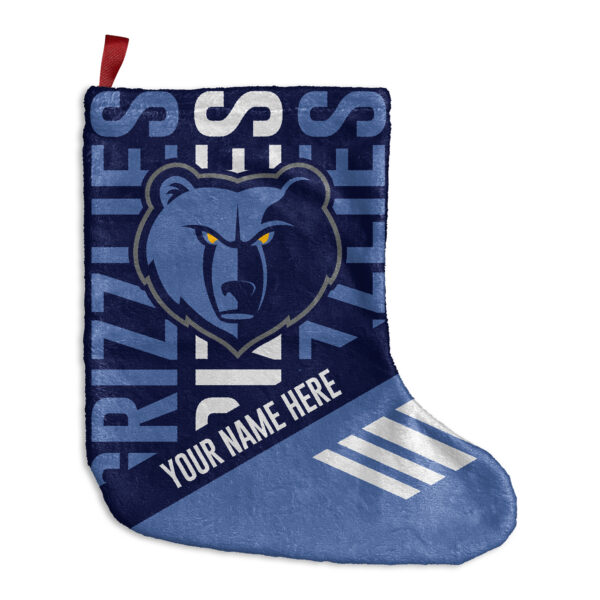 Chad & Jake  Memphis Grizzlies Personalized Holiday Stocking