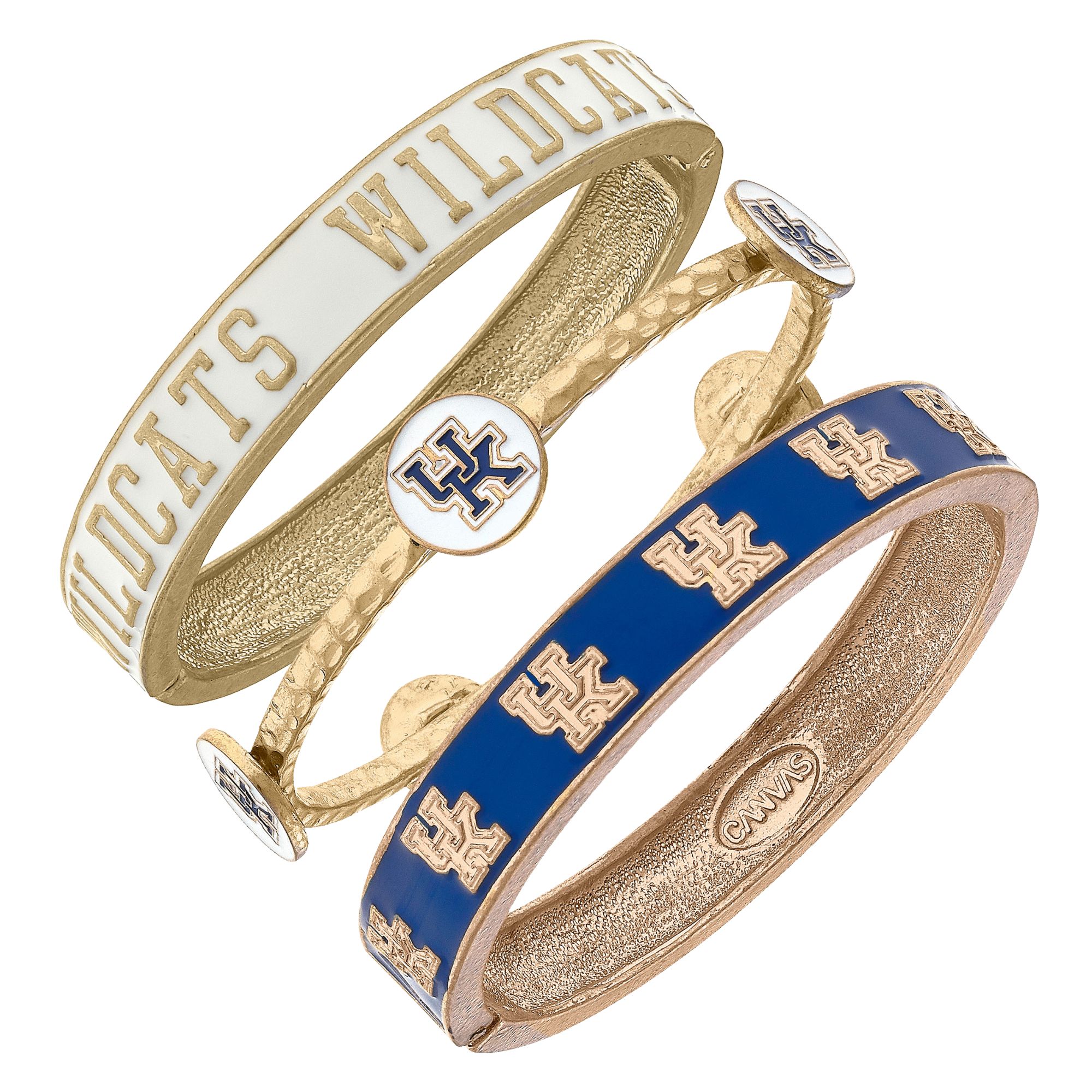 Women's Kentucky Wildcats Stacked Enameled Bangle Set