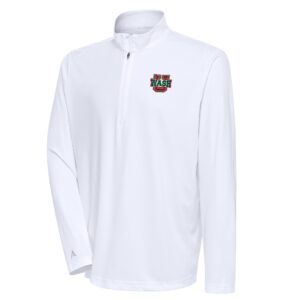 Men's Antigua  White Washington-St. Louis  Tribute Quarter-Zip Pullover Top