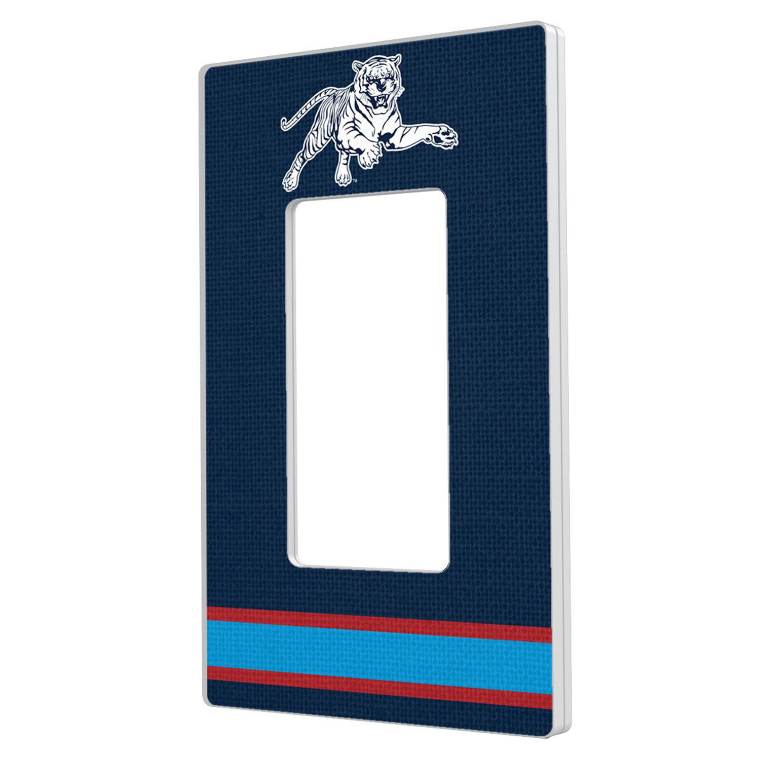Keyscaper Jackson State Tigers Stripe Design Single Rocker Lightswitch Plate