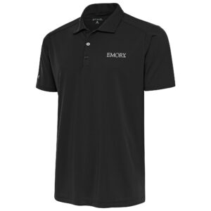 Men's Antigua  Charcoal Emory Eagles Tribute Polo