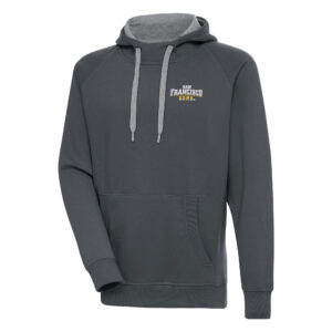 Men's Antigua  Charcoal San Francisco Dons Victory Pullover Hoodie