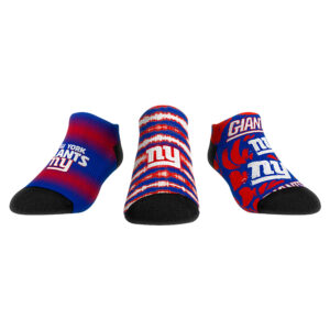 Unisex Rock Em Socks New York Giants Make Some Noise Three-Pack Low-Cut Socks Set