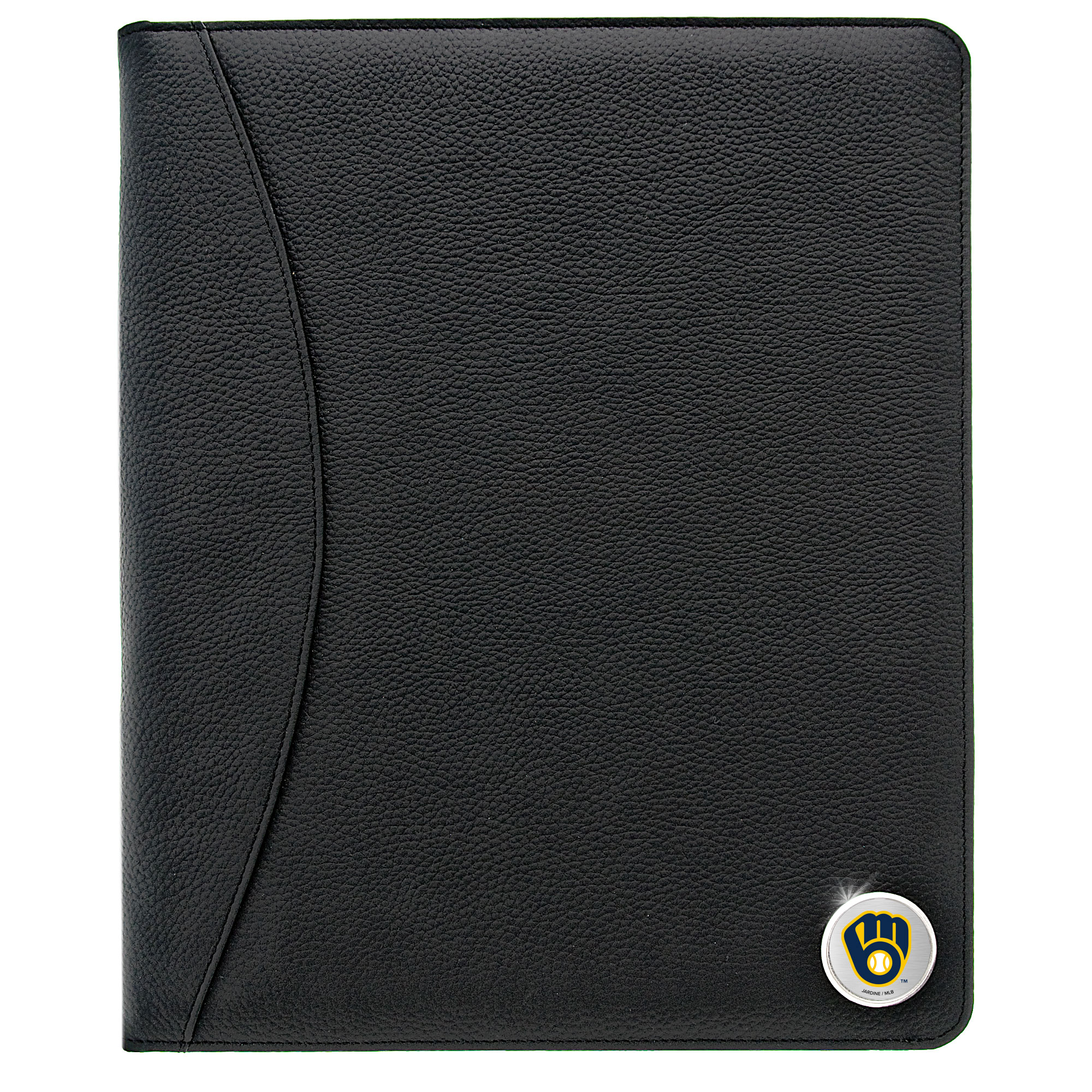 Milwaukee Brewers Zippered Leather Portfolio