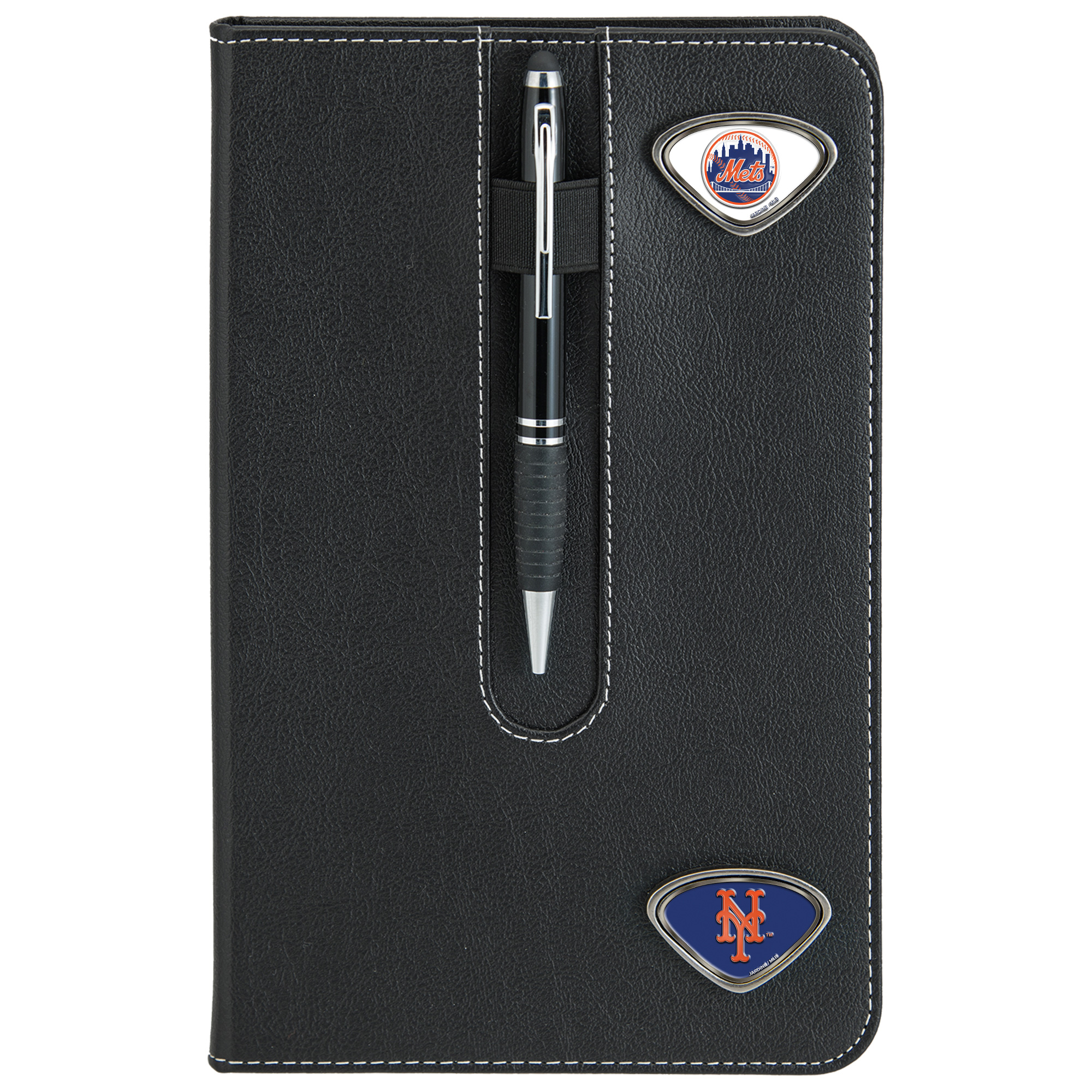 Black New York Mets Business Notebook