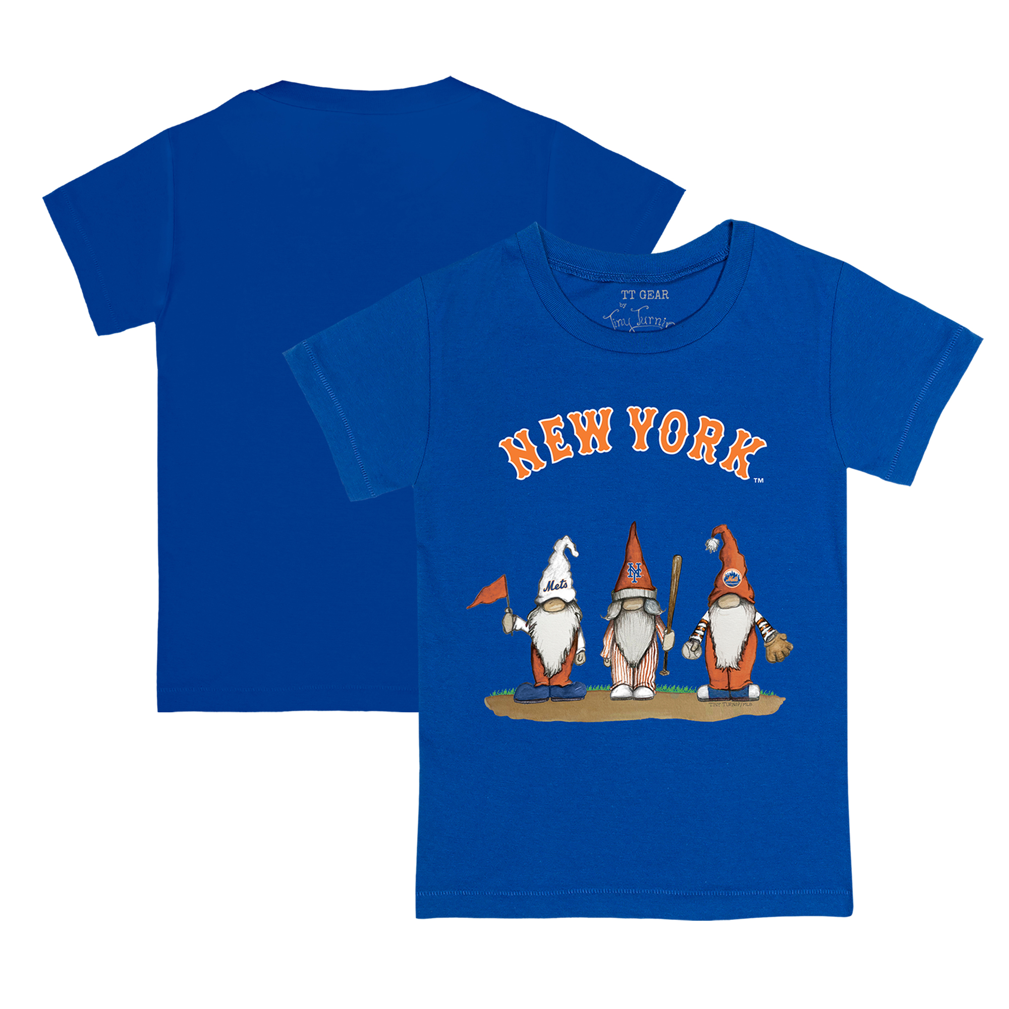 Toddler Tiny Turnip Royal New York Mets Gnomes T-Shirt
