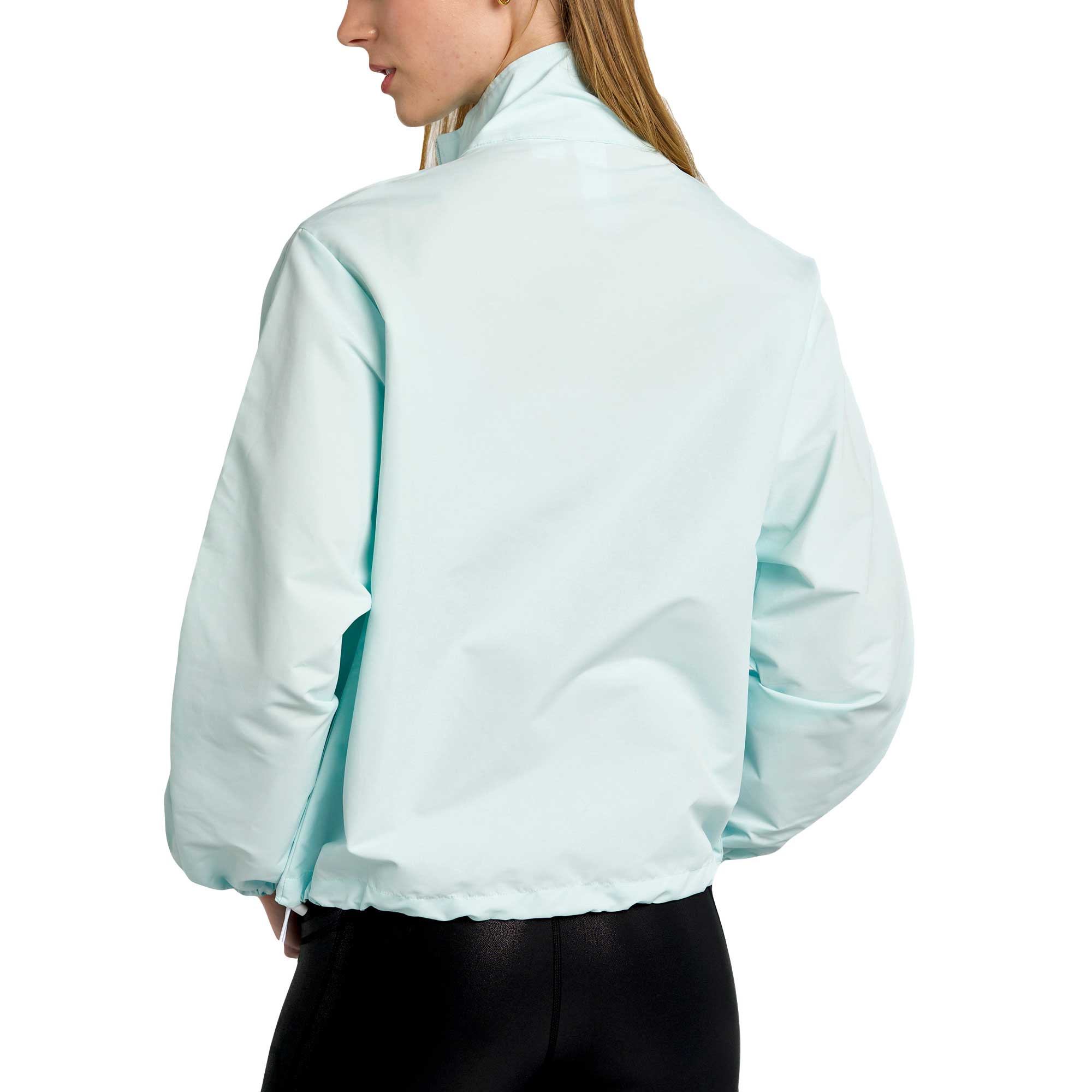Women's Lusso Light Blue New York Yankees Parker Half-Zip Jacket - Image 7