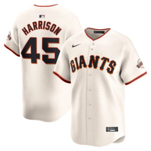 Men's Nike Kyle Harrison Cream San Francisco Giants Home Limited Player Jersey
