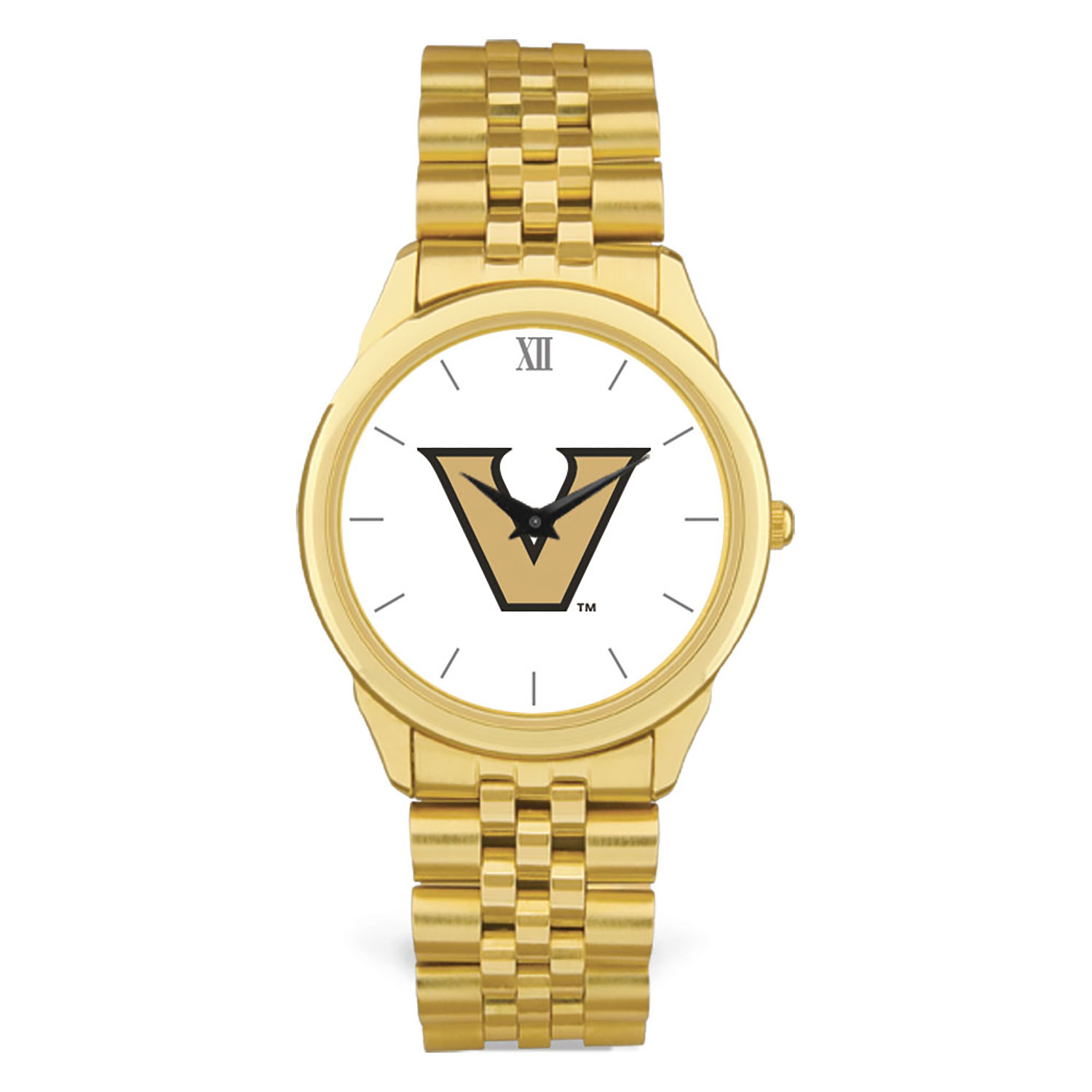 Men's Gold Vanderbilt Commodores Rolled Link Watch