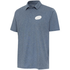 Men's Antigua  Heather Navy Carolina Hurricanes White Logo Par 3 Polo