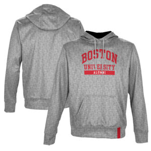 Men's ProSphere Gray Boston University Alumni Pullover Hoodie
