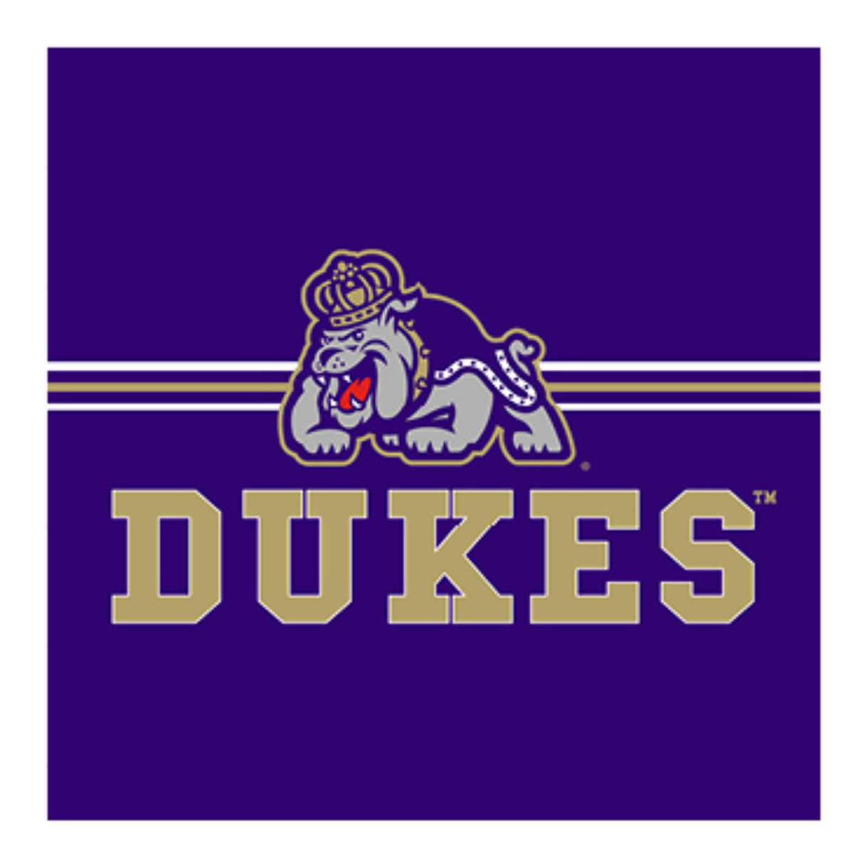 James Madison Dukes 12" x 12" Movable Wall Tile Sign