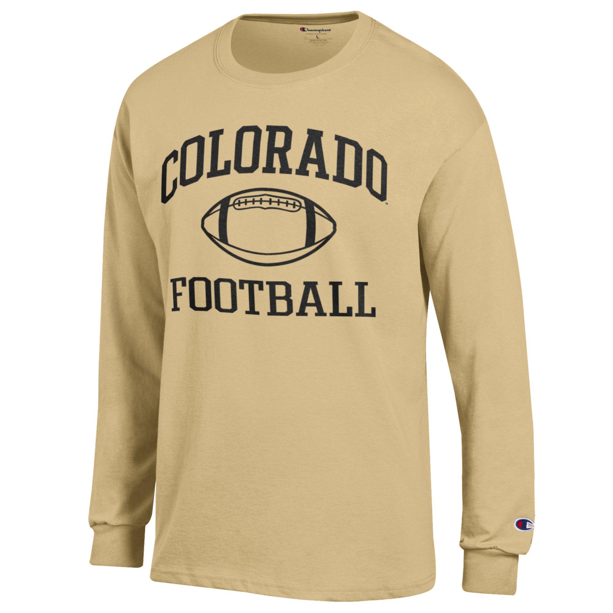 Men's Champion Gold Colorado Buffaloes Football Icon Long Sleeve T-Shirt - Image 6