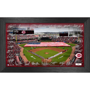 Highland Mint Cincinnati Reds Framed 12" x 20" 2024 Signature Field Photograph - Facsimile Signatures - Limited Edition of 5,000