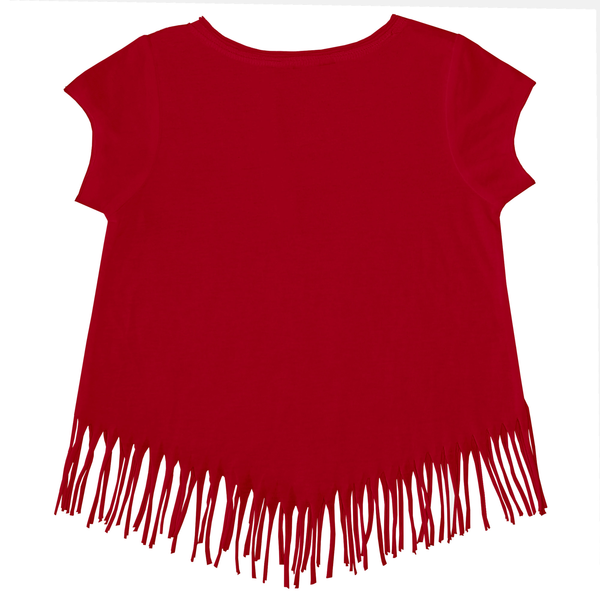 Toddler Tiny Turnip Red Georgia Bulldogs Gnomes Fringe T-Shirt - Image 4