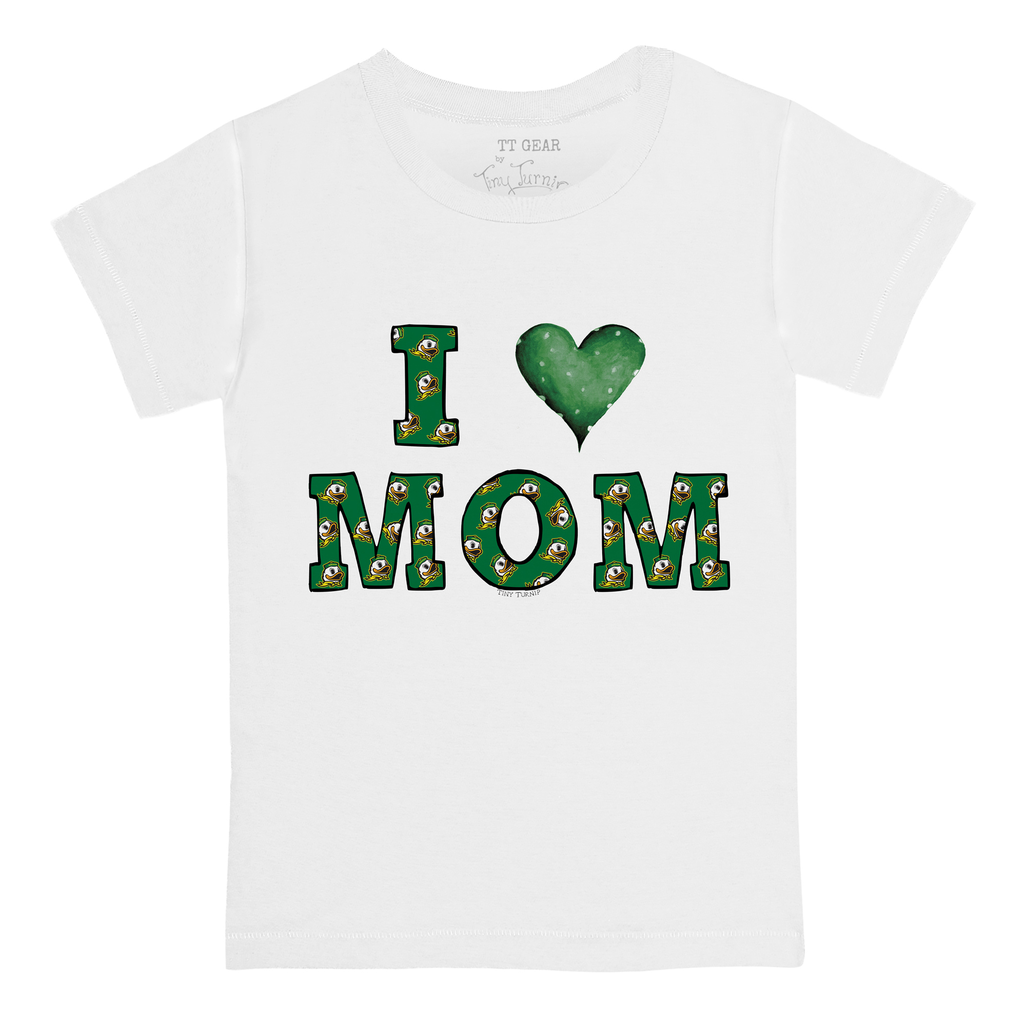 Infant Tiny Turnip White Oregon Ducks Mom T-Shirt - Image 6