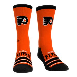 Unisex Rock Em Socks Philadelphia Flyers Gametime Stripe Crew Socks