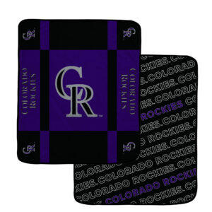 Pegasus Colorado Rockies 60” x 70” Reverse Block Wordmark Double-Sided Blanket