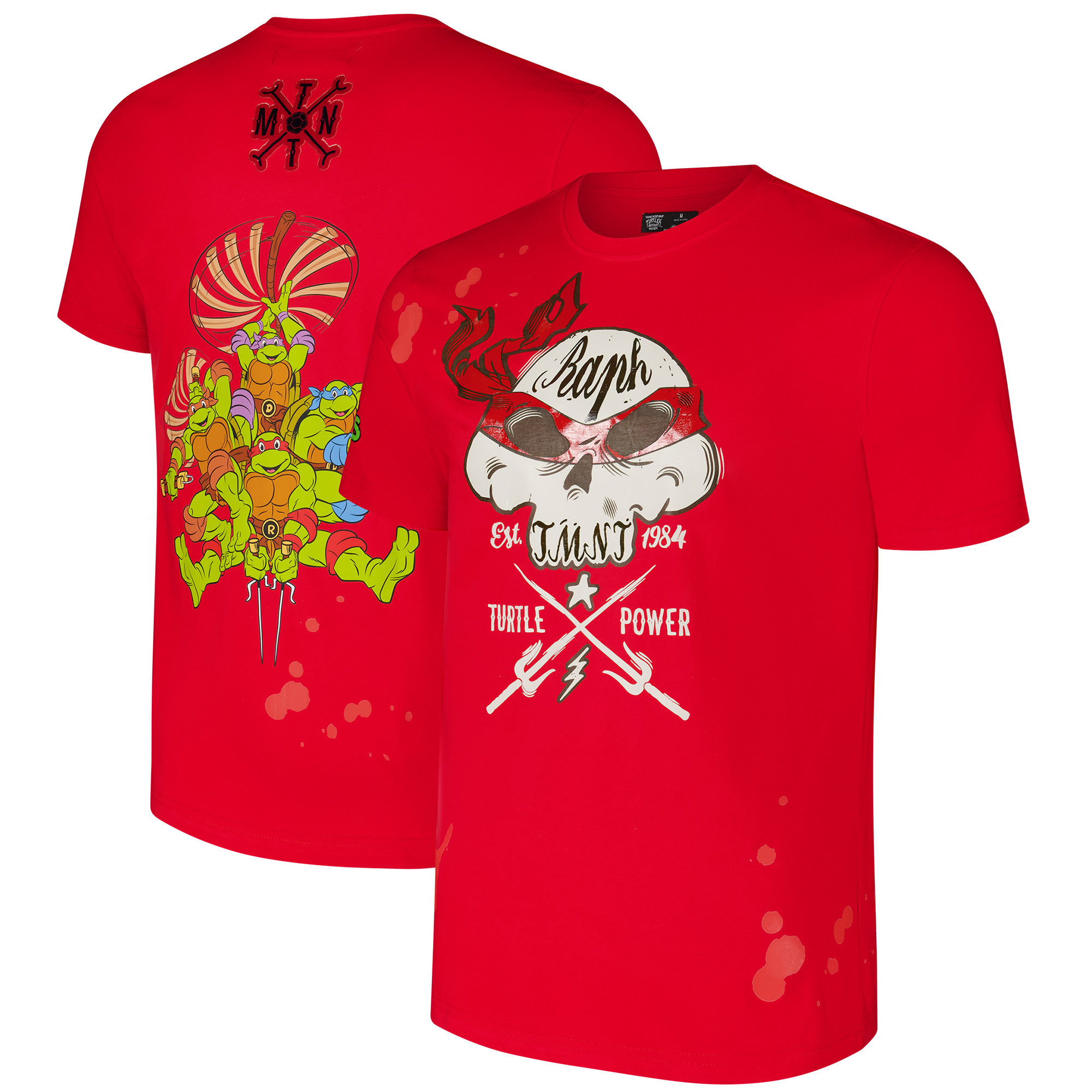 Men's Freeze Max Red Teenage Mutant Ninja Turtles Turtle Power T-Shirt