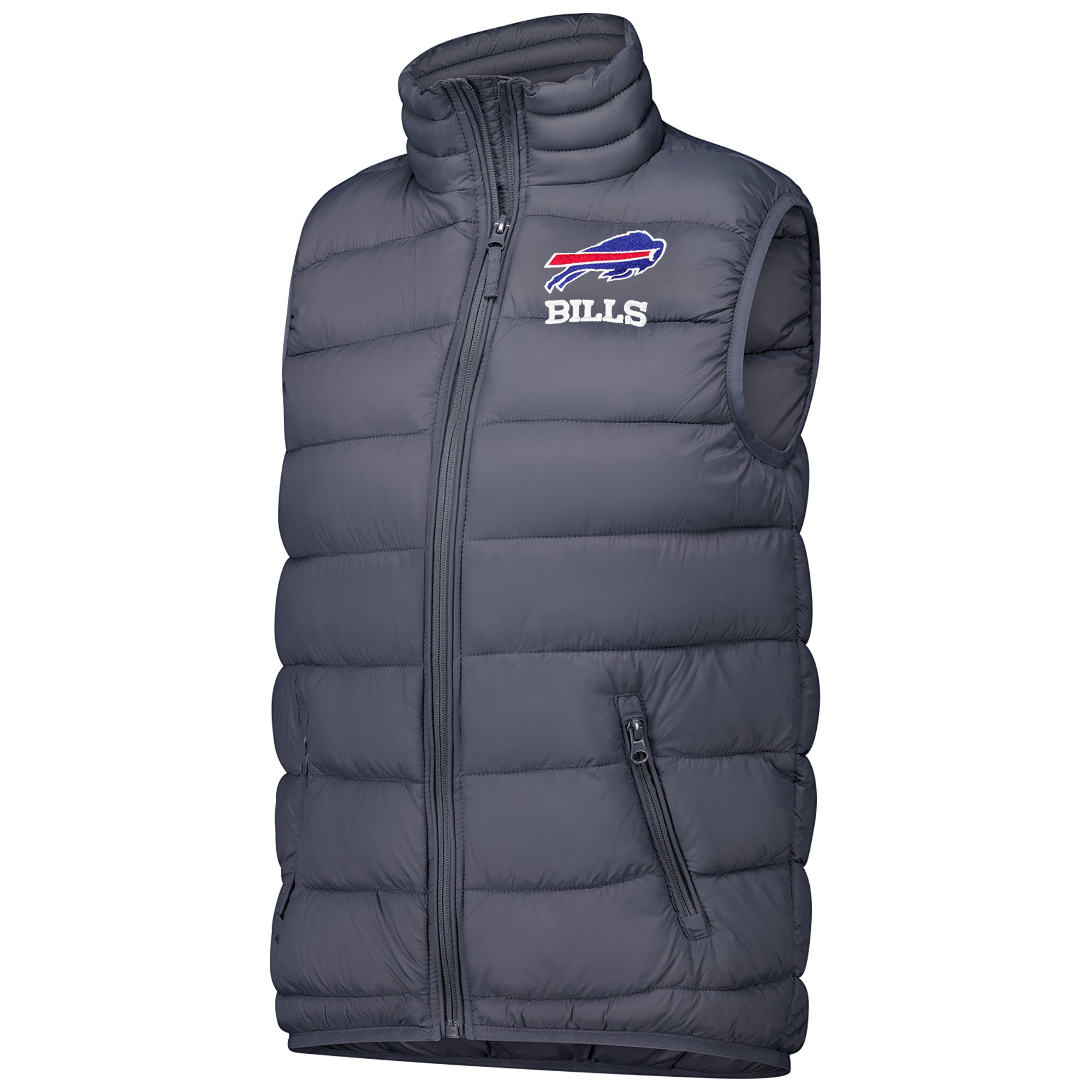 Women's Dunbrooke Heather Charcoal Buffalo Bills Alberta Full-Zip Vest - Image 3